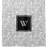 Classy White Faux Marble - Aangepast Douchegordijn (Voorkant)