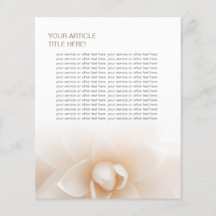 Classy White Floral Beauty Salon Flyers