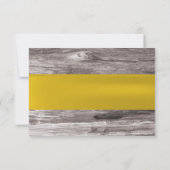 Classy White Frangipani Theme Weddenschap RSVP Kaartje (Achterkant)