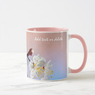 Classy White Japanse abrikozenbloemen Mok
