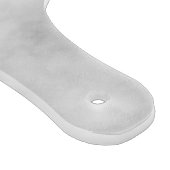 Classy White Marble - gepersonaliseerd monogram en Snijplank (Hoek)