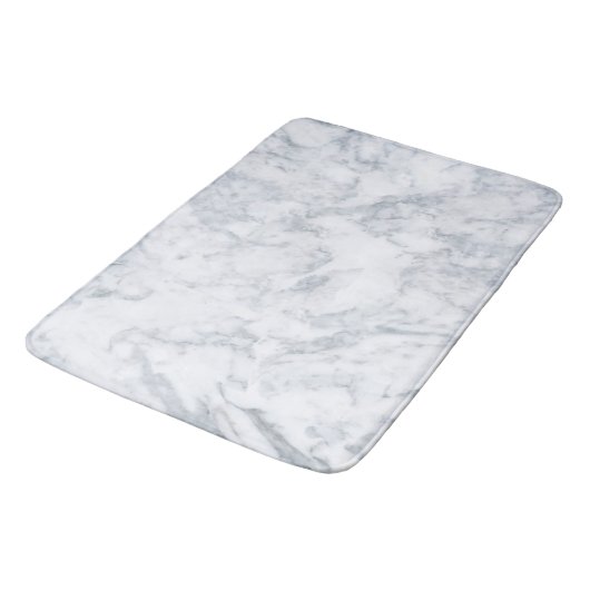 Classy White Marble Kijk Badmat (Gekanteld)