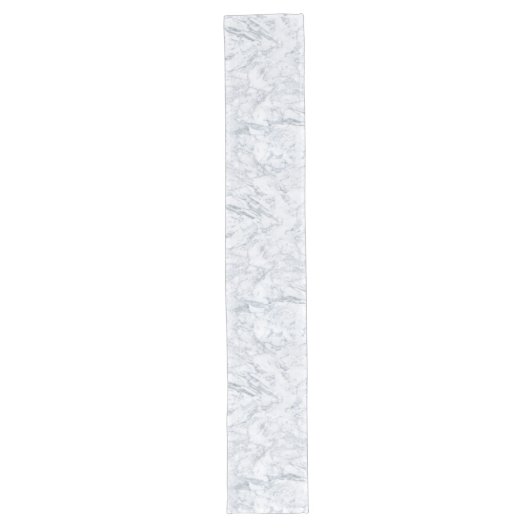 Classy White Marble Kijk Lange Tafelloper (Voorkant)