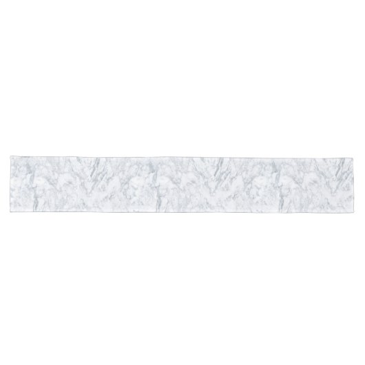 Classy White Marble Kijk Lange Tafelloper (Horizontaal)