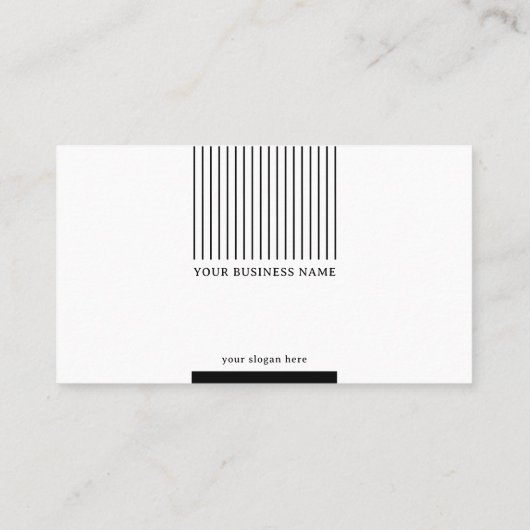 Classy White Minimalist Corporate Visitekaartje (Achterkant)