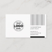 Classy White Minimalist Corporate Visitekaartje (Voorkant)