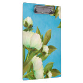 Classy White Peonies Floral Bouquet Klembord (Rechts)