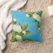 Classy White Peonies Floral Bouquet Kussen (Deken)