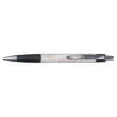 Classy White Rose Gold Glitter Paisley Floral Pen (Achterkant)