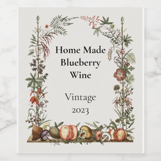 Classy Wine Label voor zelfgemaakte wijn en op maa Wijn Etiket (Enkel label)