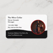 Classy Wine Theme Moderne Visitekaartjes (Voorkant)