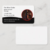 Classy Wine Theme Moderne Visitekaartjes (Voorkant / Achterkant)