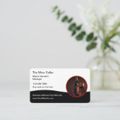 Classy Wine Theme Moderne Visitekaartjes (Staand voorkant)