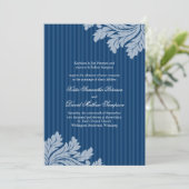 Classy Winter Wedding Invitation Kaart (Staand voorkant)