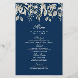 Classy Winter Wedding Wedding Menu