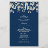 Classy Winter Wedding Wedding Menu (Voorkant)