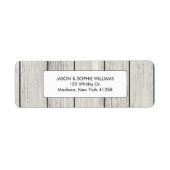 Classy wit geschilderd hout etiket (Voorkant)