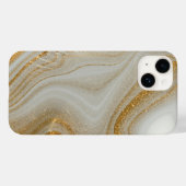Classy Wit Goud Marmeren Patroon iPhone / Android Case-Mate iPhone Case (Achterkant (horizontaal))