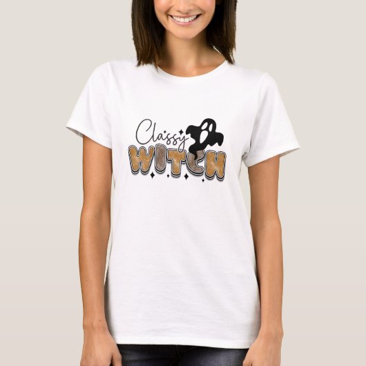 Classy Witch - Halloween T-shirt (Voorkant)