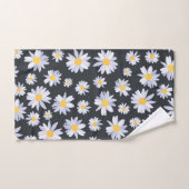 Classy Witte Daisy Bloemen Botanisch Bad Handdoek (Handdoek)
