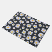 Classy Witte Daisy Bloemen Botanisch Deurmat (Schuin)