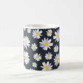 Classy Witte Daisy Bloemen Botanisch Koffiemok (Center)