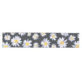 Classy Witte Daisy Bloemen Botanisch Medium Tafelloper (Horizontaal)