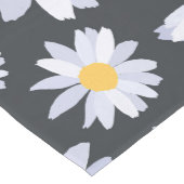 Classy Witte Daisy Bloemen Botanisch Medium Tafelloper (Hoek)