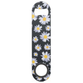 Classy Witte Daisy Bloemen Botanisch Speed Flessenopener (Voorkant)