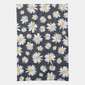 Classy Witte Daisy Bloemen Botanisch Theedoek (Verticaal)
