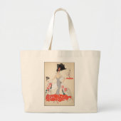 Classy Woman in Big Pet Grote Tote Bag (Voorkant)