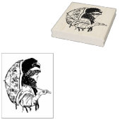 Classy  Woman Umbrella Rubber Art Stempel (Gestempeld)