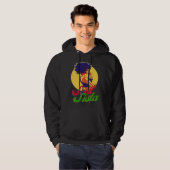 Classy Womens African Head Wrap Black Pride  Soul  Hoodie (Voorkant volledig)