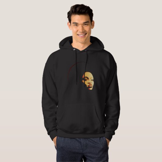 Classy Womens African Head Wrap Black Pride Soul Hoodie (Voorkant volledig)