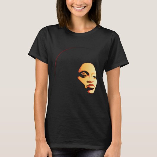 Classy Womens African Head Wrap Black Pride  Soul  T-shirt (Voorkant)