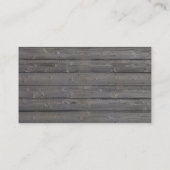 Classy Wood Background Music Piano Teacher Visitekaartje (Achterkant)