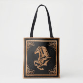 Classy Wood Horse Silhouette Tote Bag (Voorkant)