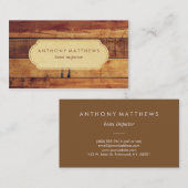 Classy Wooden Boards Professional Visitekaartje (Voorkant / Achterkant)