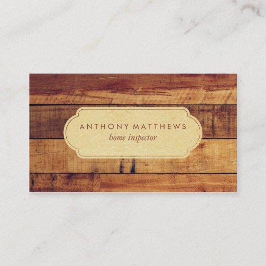 Classy Wooden Boards Professional Visitekaartje (Voorkant)