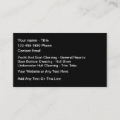Classy Yacht and Boat Marine Services Visitekaartje (Achterkant)