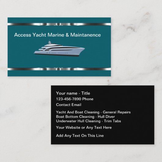 Classy Yacht and Boat Marine Services Visitekaartje (Voorkant / Achterkant)