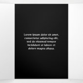 Classy Yellow Modern Artist Overzicht Drieluik Kaart (Binnenkant midden)