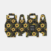 Classy Yellow Sunflower Stylish Pattern Hartelijk Bedankdoosjes (Uitgevouwen)