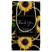Classy Yellow Sunflower Stylish Pattern Hartelijk Klein Cadeauzakje (Voorkant)