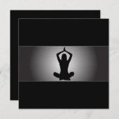 Classy Yoga Uitnodiging (Voorkant / Achterkant)