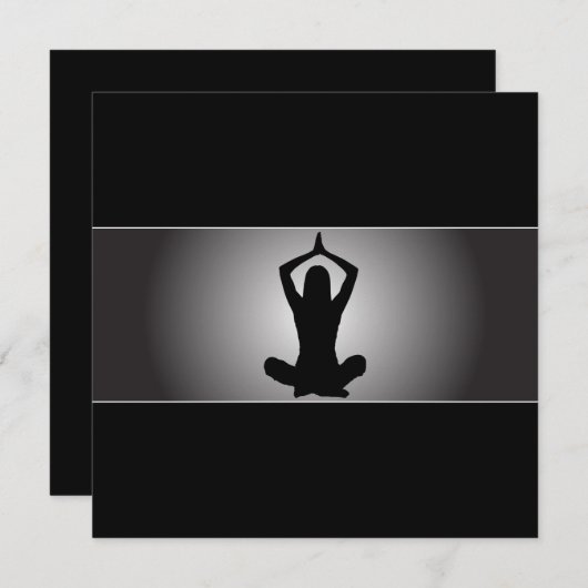 Classy Yoga Uitnodiging (Voorkant / Achterkant)