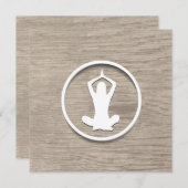 Classy Yoga Uitnodiging (Voorkant / Achterkant)