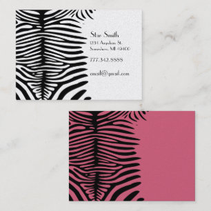 Classy Zebra Skin op elke kleurenkaart Honeysuckel Visitekaartje