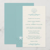 Classy Zee Critters Beach Wedding Kaart (Voorkant / Achterkant)