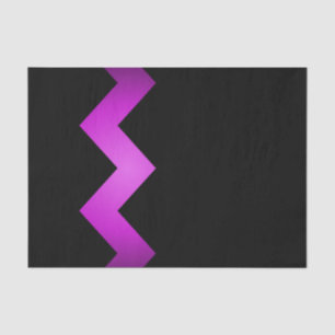 Classy Zigzag Paars op zwart Tissuepapier
